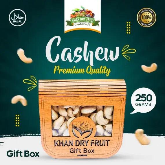 250gm Packs of High Quality Roasted Cashews (Kaju) gifts Box, Baskett,Wooden