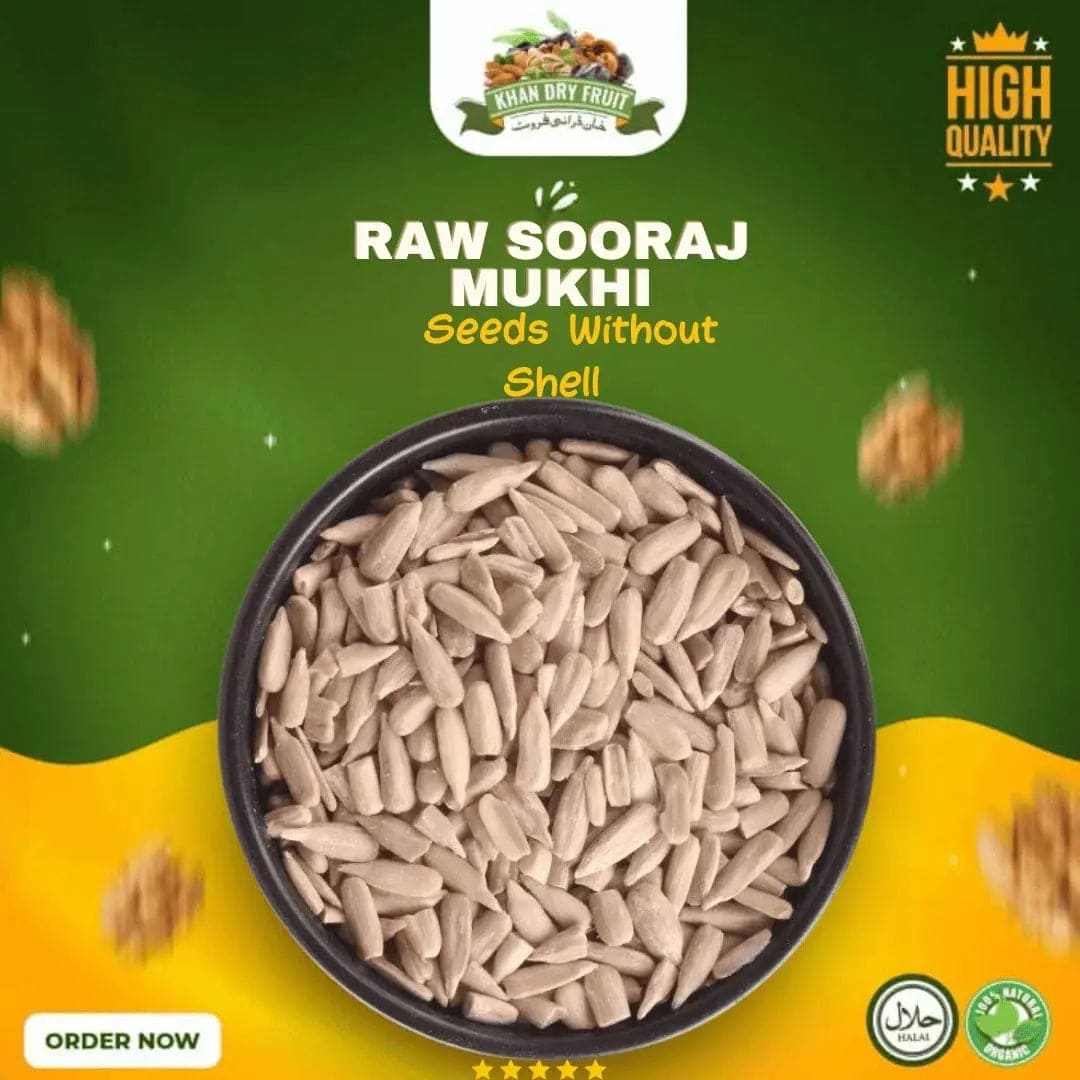 Raw Sooraj Mukhi (Sunflower) Seeds 250gm Pack Without Shell | Giri | Magaz