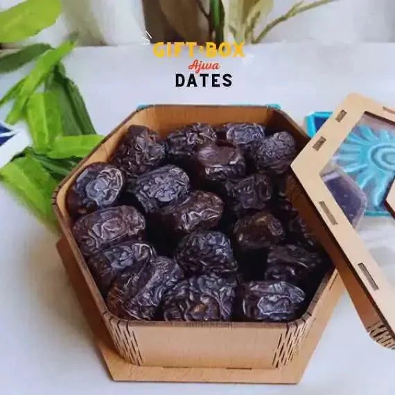 Ajwa Dates in a 1kg Wooden Gift Box: Treasured Delights of Medina