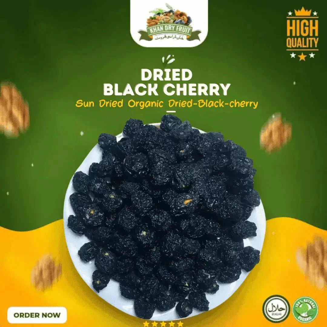 Sun Dried Organic Dried-Black-cherry 250gm pack