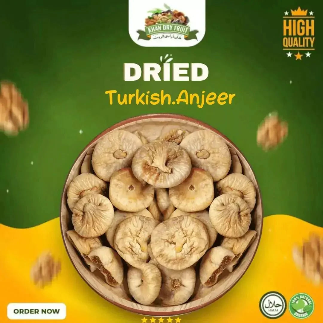 Turkish Anjeer dried Figs Jumbo Size 250gm Packs