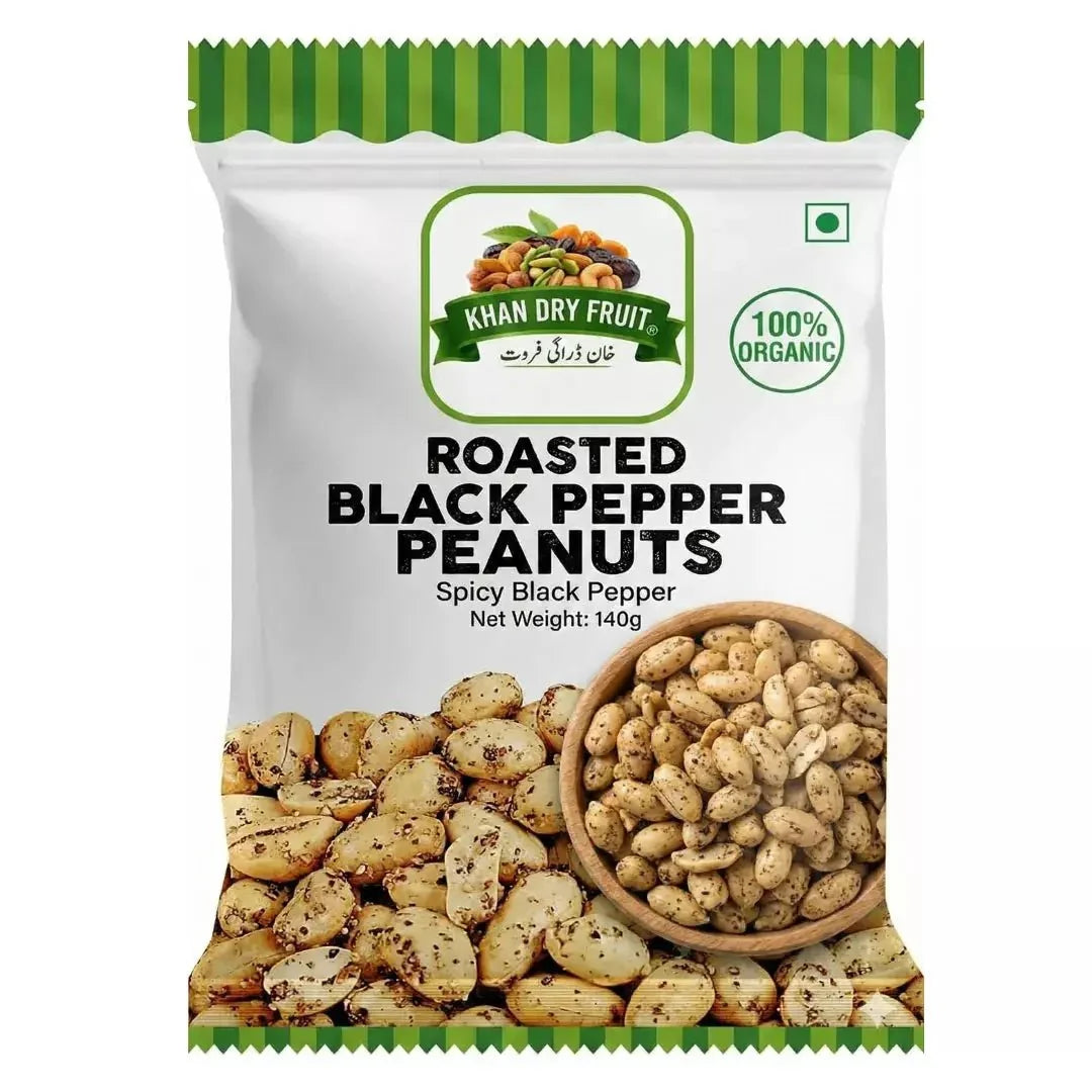 Black Pepper Roasted Peanuts 250g | Spicy Snack Pakistan
