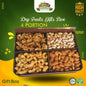 Deluxe Wood Box dry fruit gift box with Almonds and Quality Nuts (900g, 4 Items)