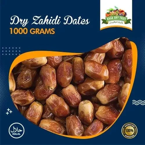 Dry Zahidi Dates ( 1kg Pack )