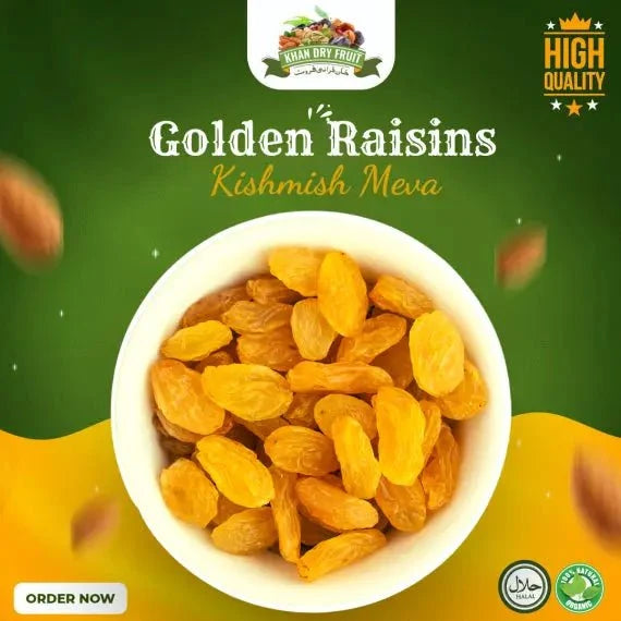Kishmish Sundar Khani  1KG Pack  Golden Raisins