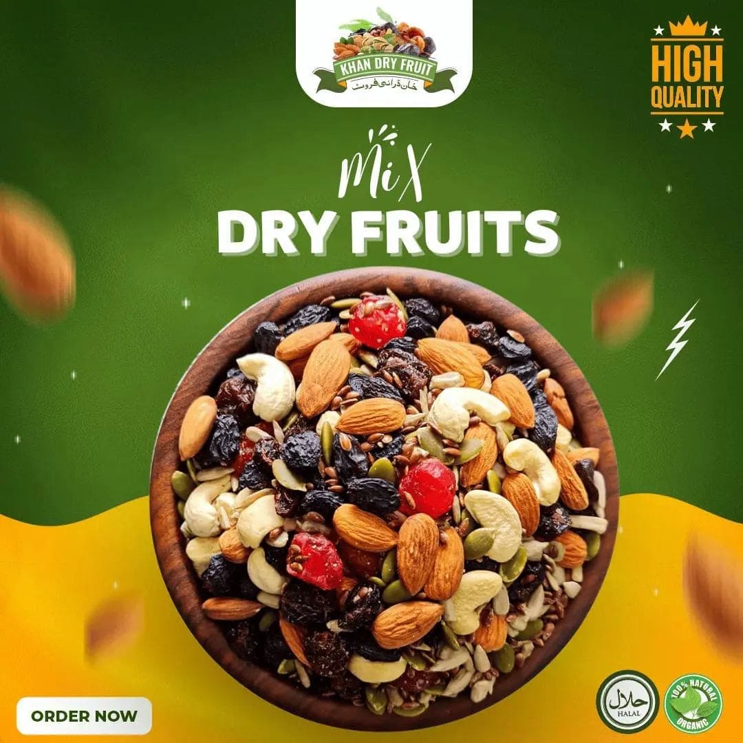 Premium Quality Mix Dried Fruit - 250gm Packet