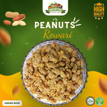 Sweet and Crunchy Peanuts Rewari  - A Tasty Snack 1kg Packs