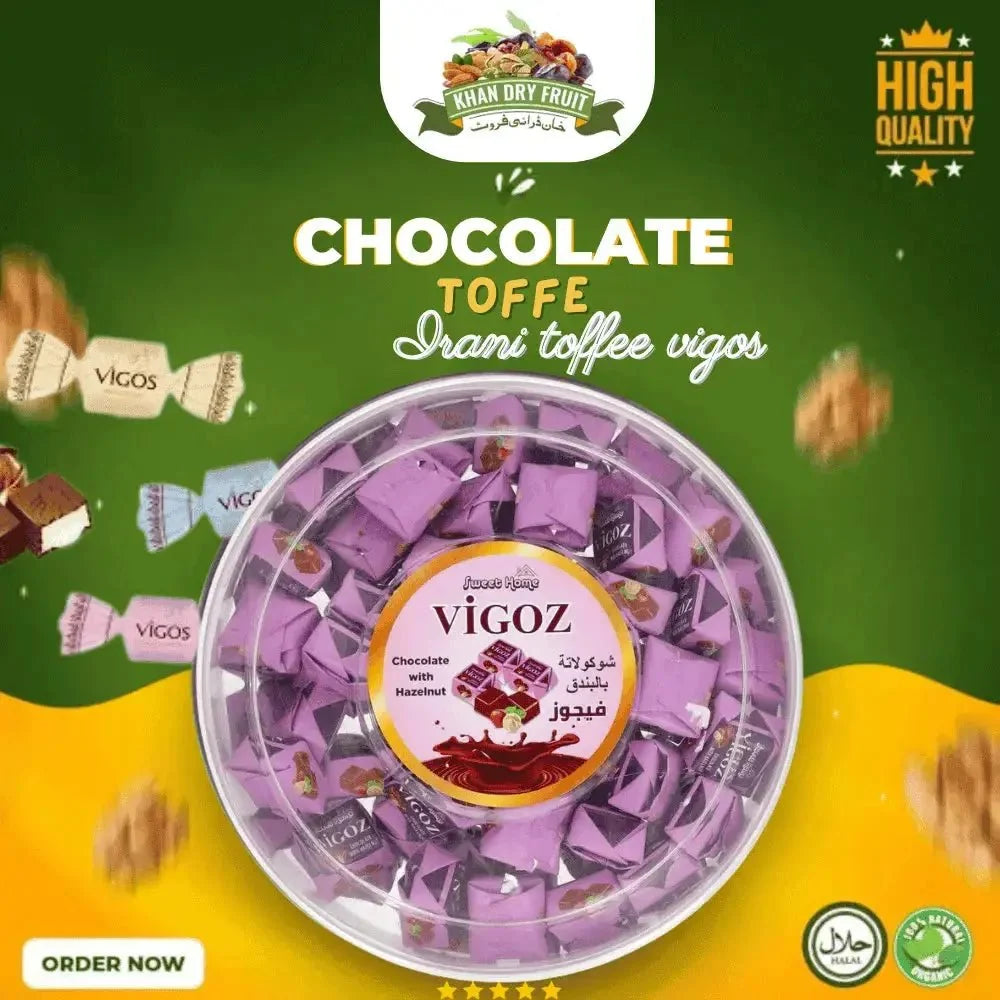 Irani toffee vigos Chocolate  (250gm Pack)