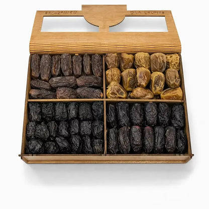 Luxury Mixed Dates Rectangle Box – 4 Portion Regular Pack