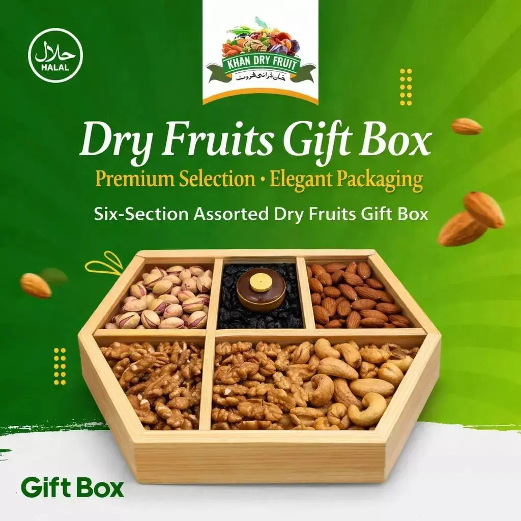 Dry Fruits wooden box VIP 5 Section