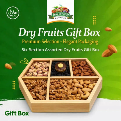 Dry Fruits wooden box VIP 5 Section