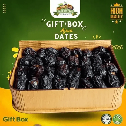 Ajwa Dates in a 1kg Wooden Gift Box: Treasured Delights of Medina