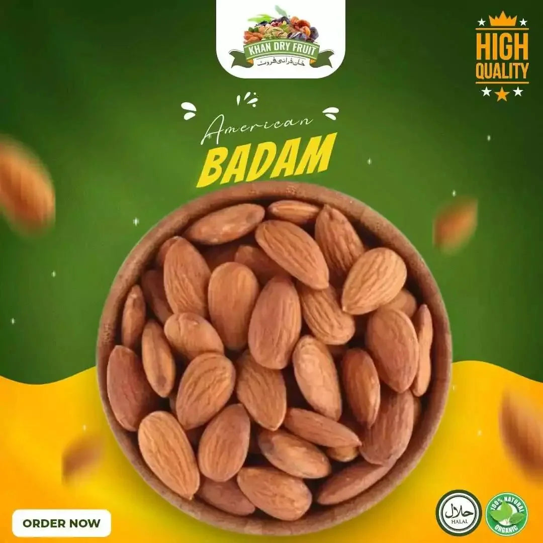 Iranian Badam Giri Almonds ( 1kg Pack ) Original irani almond