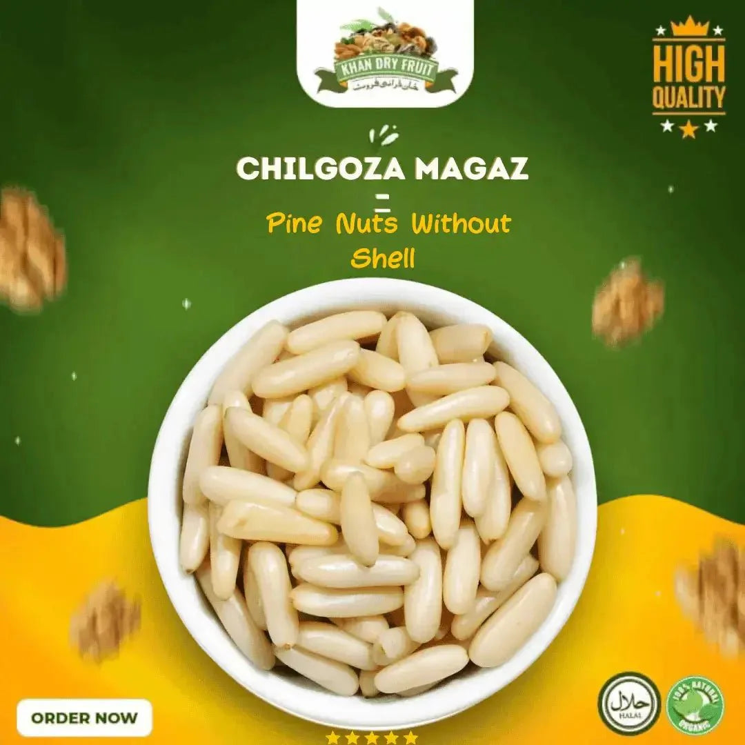Chilgoza Magaz – Raw Pine Nuts Without Shell 250gm Packs