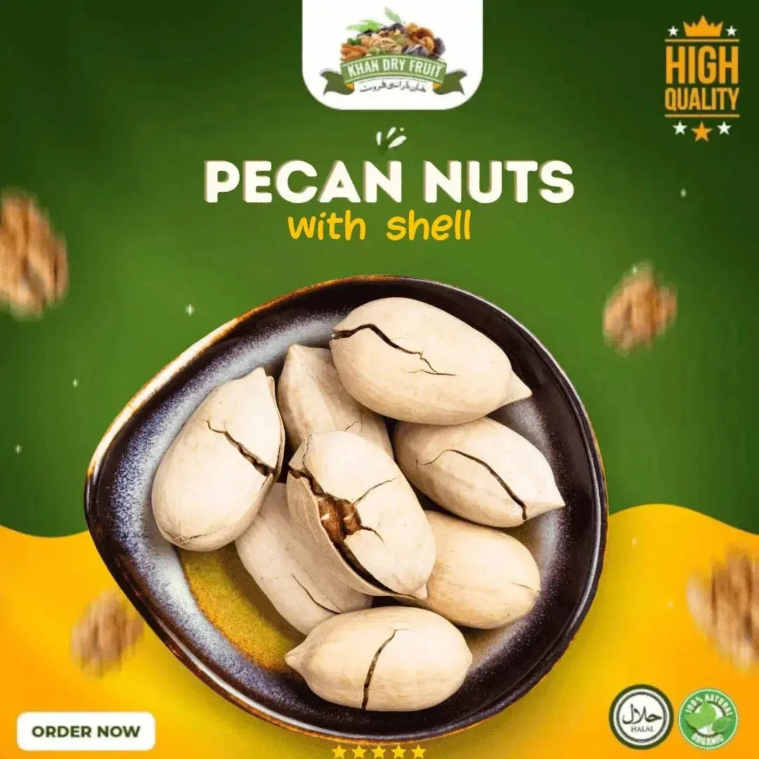 Pecan nuts with shell 250gm Packs