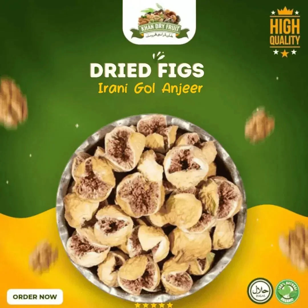 Iranian Organic Dried Figs 250gm Exports Quality Gol Anjeer