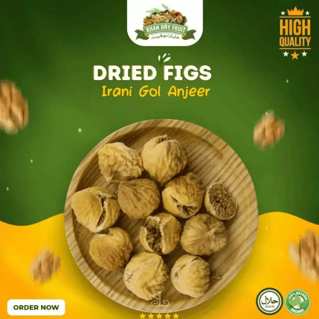 Iranian Organic Dried Figs 250gm Exports Quality Gol Anjeer