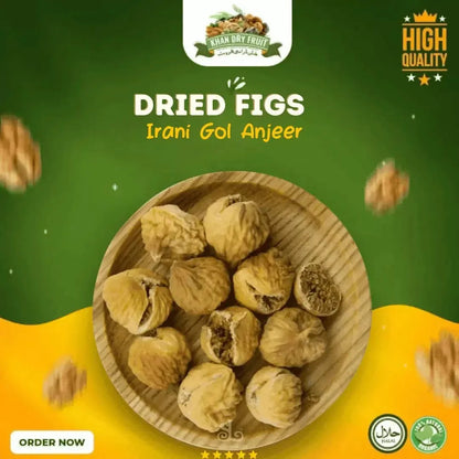 Iranian Organic Dried Figs 250gm Exports Quality Gol Anjeer