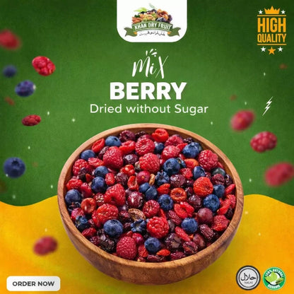 Mix Berry Dried Without Sugar 250g – Organic, 100% Natural, Sugar-Free, No Preservatives, Vegan Imported Berries