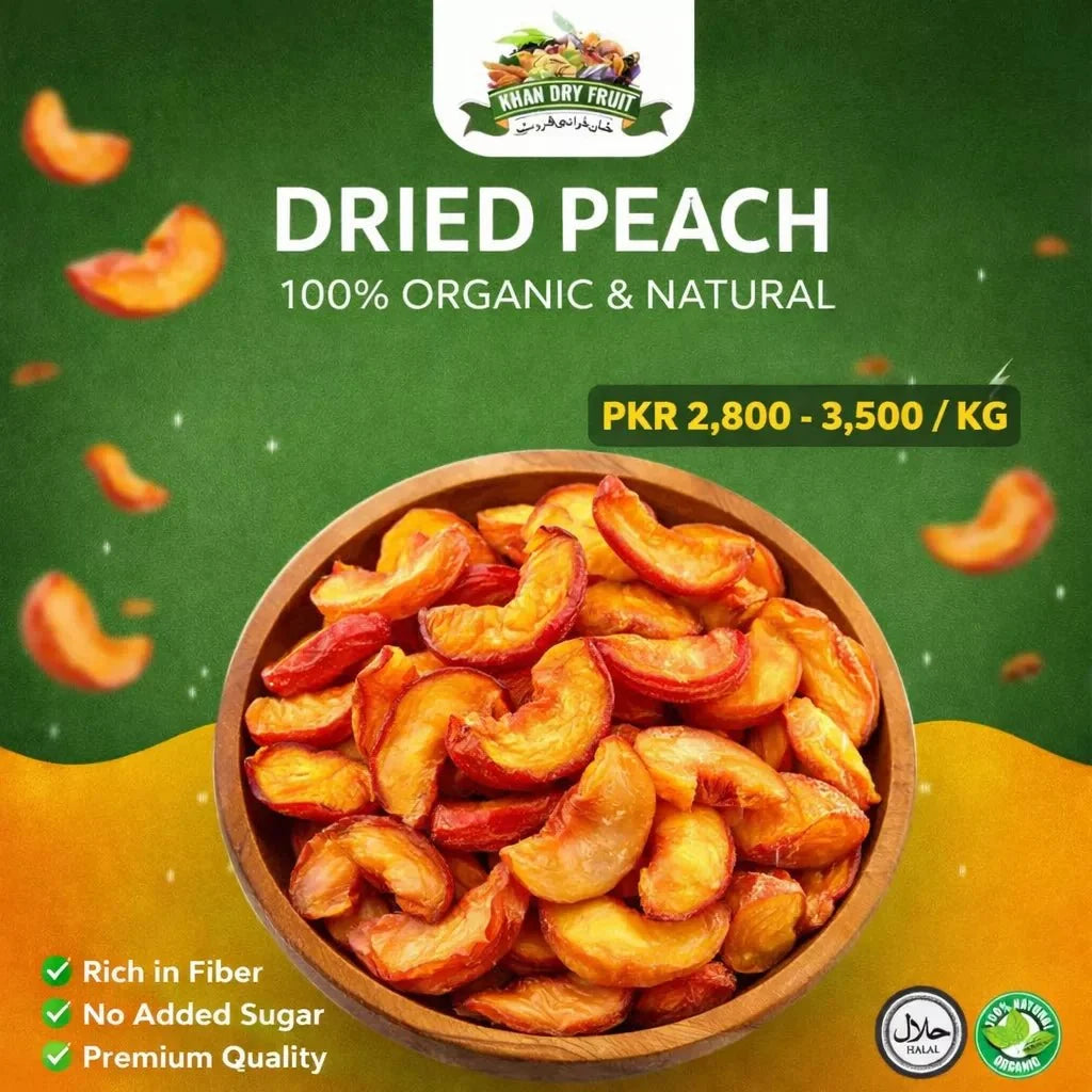 Dried Peach 250gm Pack I 100% organic Export Quality   Peaches Aroo
