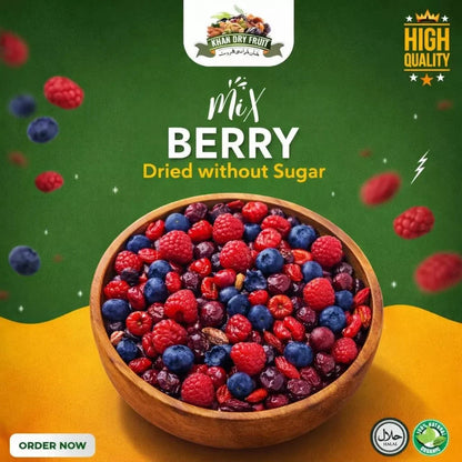 Mix Berry Dried Without Sugar 250g – Organic, 100% Natural, Sugar-Free, No Preservatives, Vegan Imported Berries