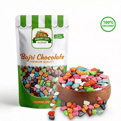 Stone Shape Chocolates – Bagri 250g | Colorful Candy Coated Milk Chocolates