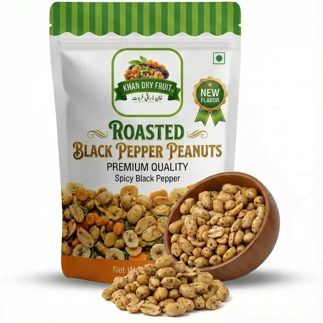 Black Pepper Roasted Peanuts 250g | Spicy Snack Pakistan