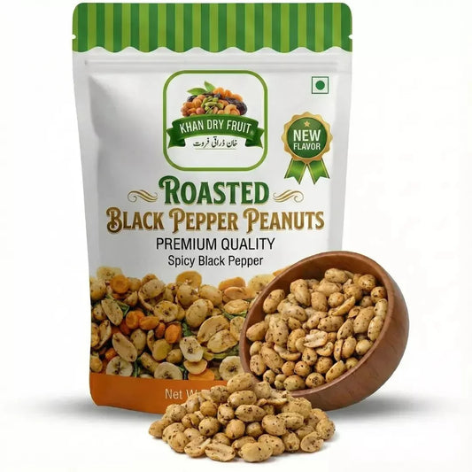Black Pepper Roasted Peanuts 250g | Spicy Snack Pakistan