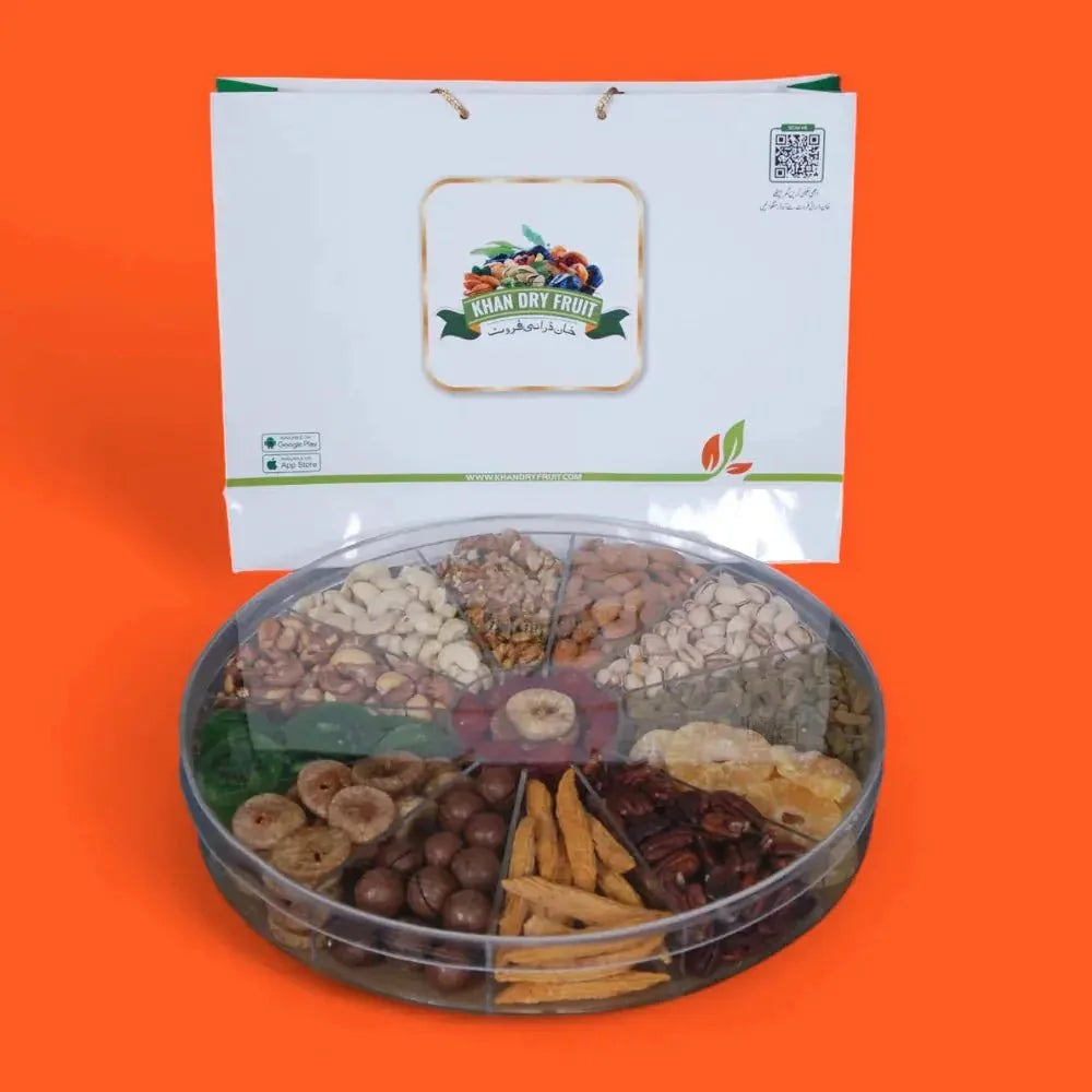 Dry Fruit Gift Boxe with 13-Portion Plastic Mirrors gift ideas